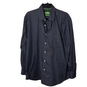 Forsyth‎ Men's Dress Shirt Size Large Dark Blue